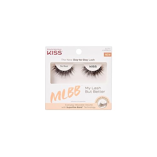 KISS My Lash But Better, False Eyelashes, 'So Real', 12mm, Includes 1 Pair Of Lash, Easy to Apply, Reusable Lash Clusters Beauty & Personal Care KISS