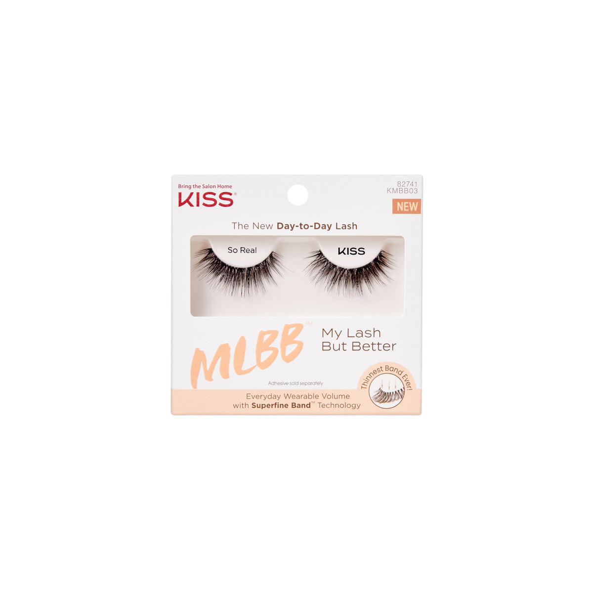 KISS My Lash But Better, False Eyelashes, 'So Real', 12mm, Includes 1 Pair Of Lash, Easy to Apply, Reusable Lash Clusters Beauty & Personal Care KISS