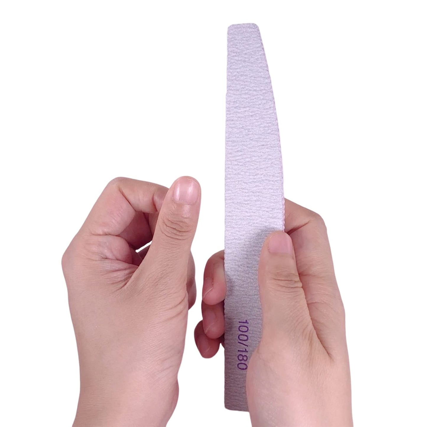 Nail File, Nail Files for Acrylic Nails and Natural Nails, 100/180 Grit Double Sided Emery Boards for fingernail Gel Nail Professional Reusable Beauty and Personal Care AhaTopia