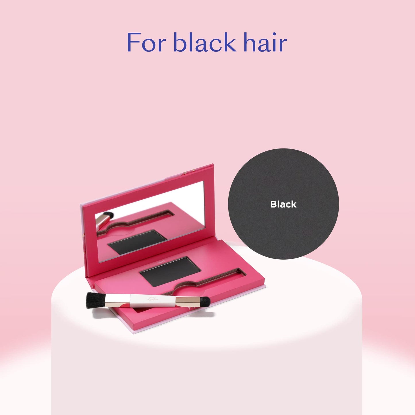 eSalon Root Touch Up + Brow Powder, Conceal & Cover (Black) - Hairline Powder for Women - Scalp Concealer & Filler for Thinning & Gray Hair Coverage Beauty & Personal Care eSalon