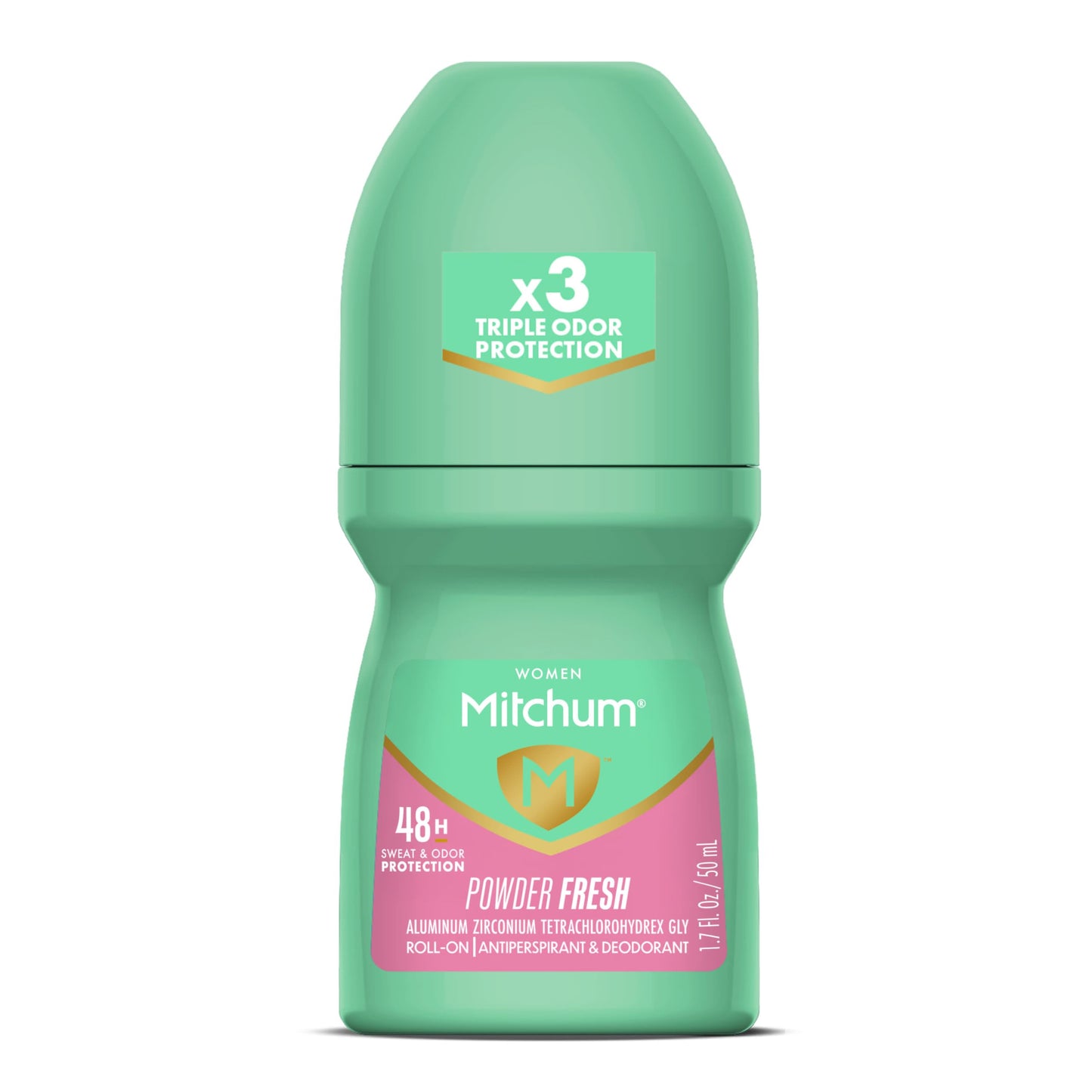 Mitchum Women’s Antiperspirant Deodorant, Roll-On Applicator, Powder Fresh Scent, 48HR Sweat & Odor Protection, Quick-Drying, Dermatologist Tested Beauty and Personal Care Mitchum