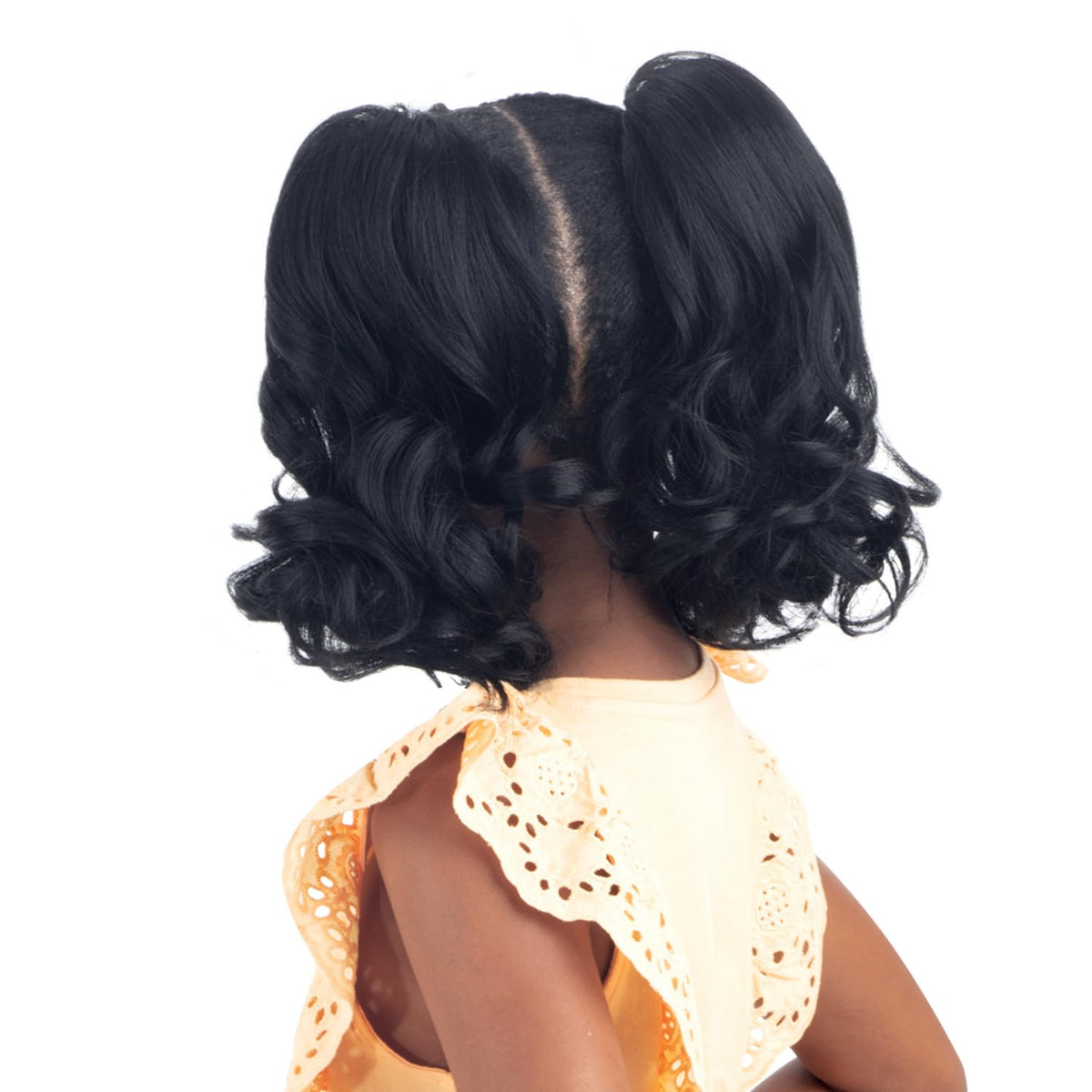 Shake-N-Go Drawstring Ponytail For Kids Double Roll (Off Black 1B)
