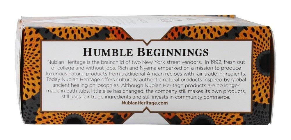 Nubian African Black Soap Bar, 5 Ounce (Pack of 5) Beauty & Personal Care Nubian Heritage