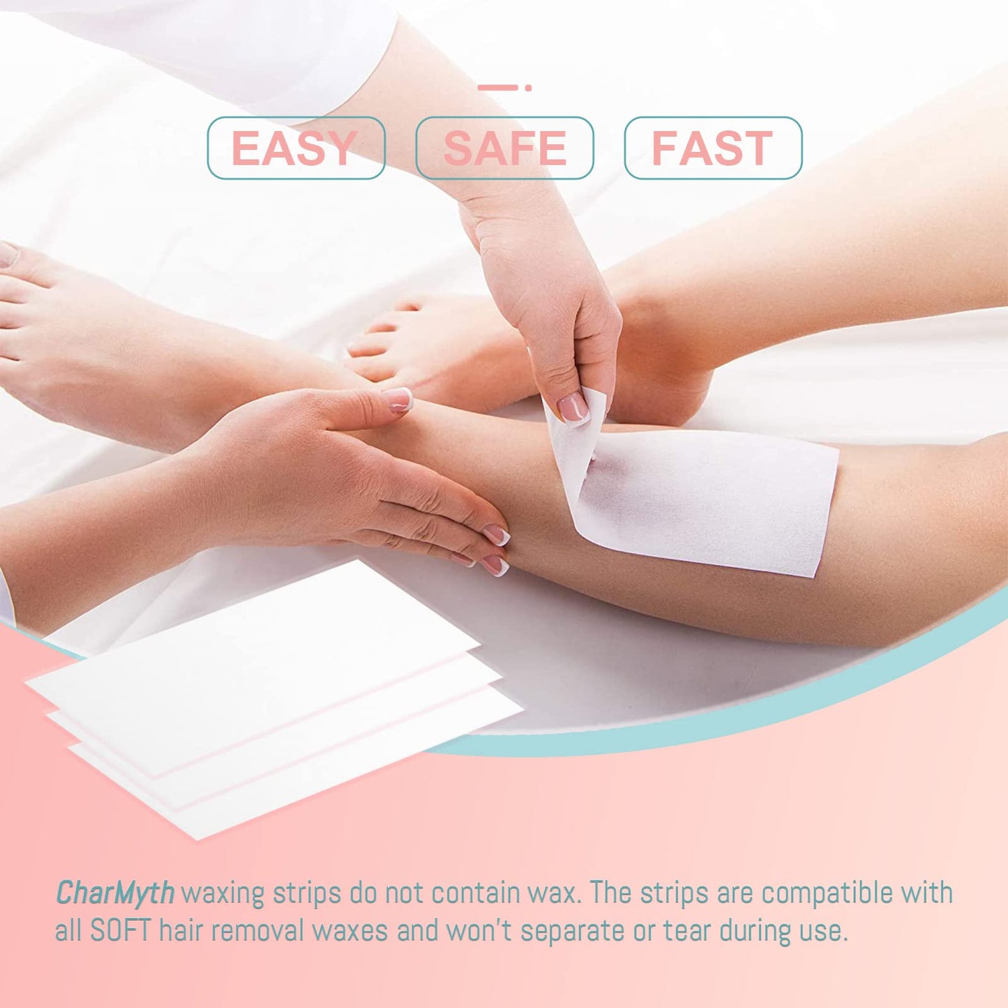 Charmyth Wax Strips Epilating Roll Non Woven Disposable for Body & Face 100 Yard Hair Removal Waxing Strips Beauty & Personal Care Charmyth