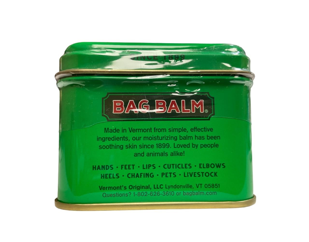 Bag Balm Vermont's Original Moisturizing for Dry Skin, Chapped Lips, Cracked Heels, Dog Paw Pads + More. 118 ml (4 oz) Tin (2) Beauty and Personal Care Bag Balm