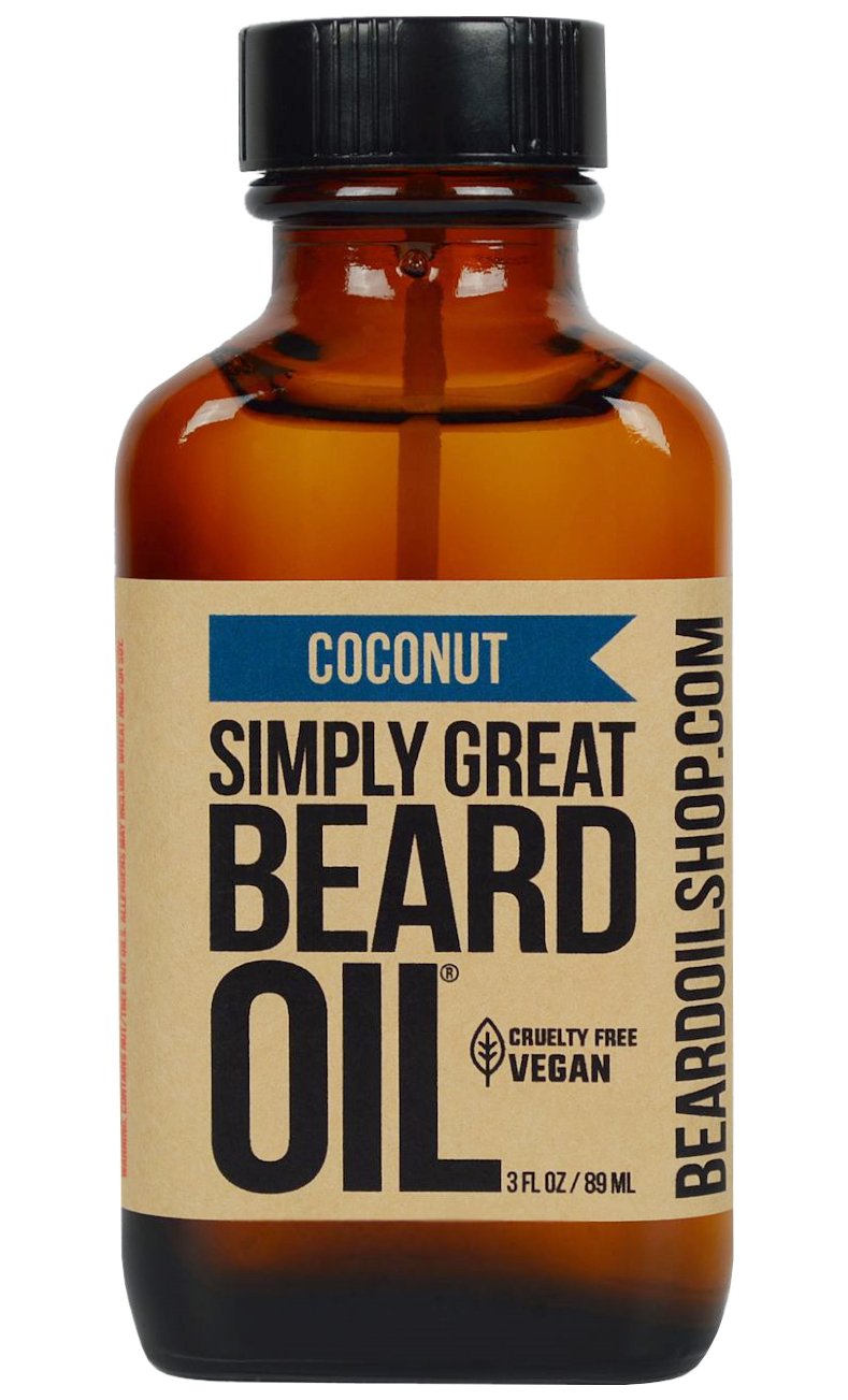 Simply Great Beard Oil - COCONUT Scented Beard Oil - Beard Conditioner 3 Oz Easy Applicator - Natural - Vegan and Cruelty Free Care for Beards Beauty and Personal Care Simply Great Beard Oil
