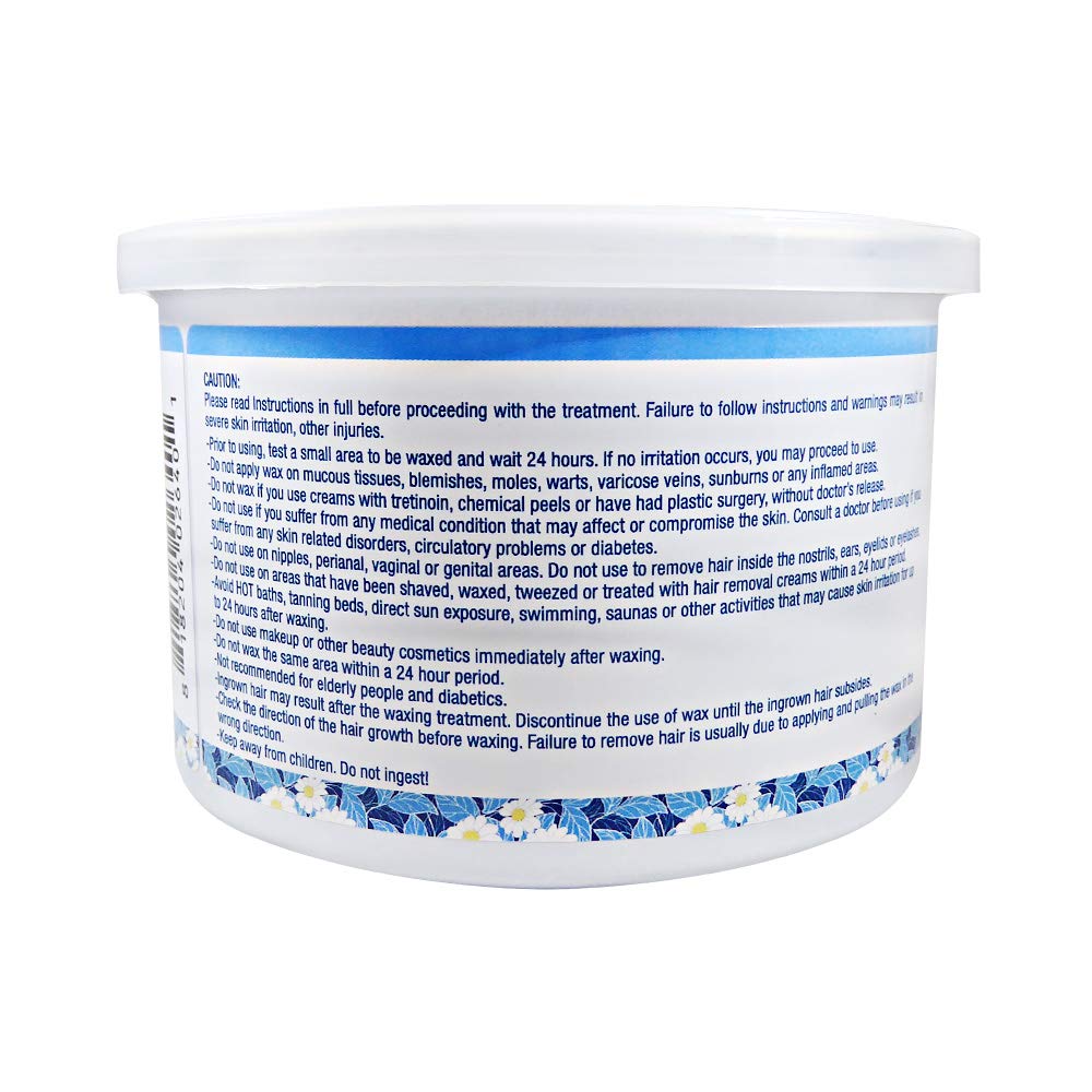 Waxness Soft Wax Tin Azulene 14 oz (400 g) - Professional Strip Wax with Azulene for Face & Body, Smooth Application - Made in Italy Beauty and Personal Care Waxness