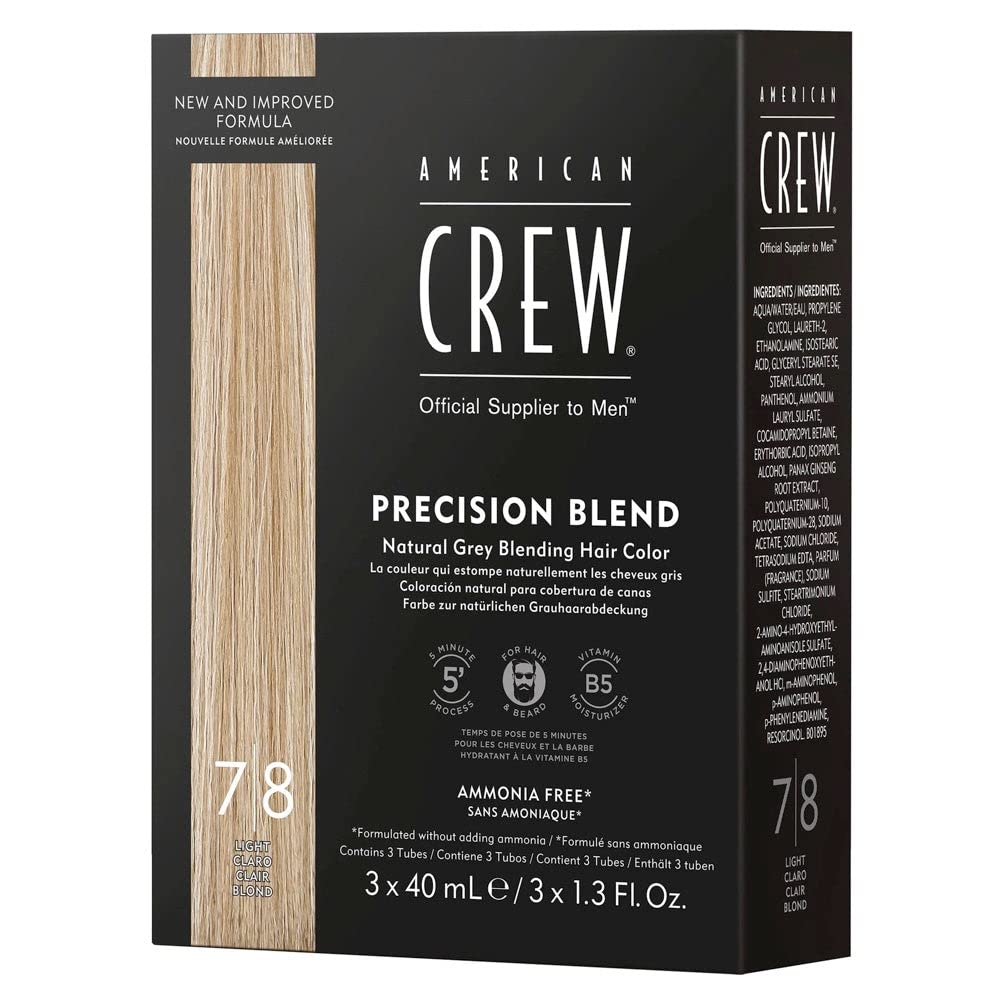 American Crew Men's Temporary Hair Color, Temporary Hair Dye, Natural Gray Coverage, Light, 1.35 Fl Oz Beauty & Personal Care AMERICAN CREW
