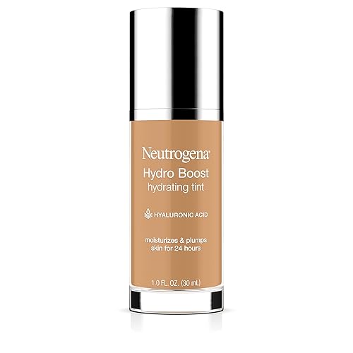 Neutrogena Hydro Boost Hydrating Tint Foundation Makeup for Dry Skin, with Hyaluronic Acid, Lightweight Oil-Free Water Gel, Non-Comedogenic, 85 Honey Beauty & Personal Care Neutrogena