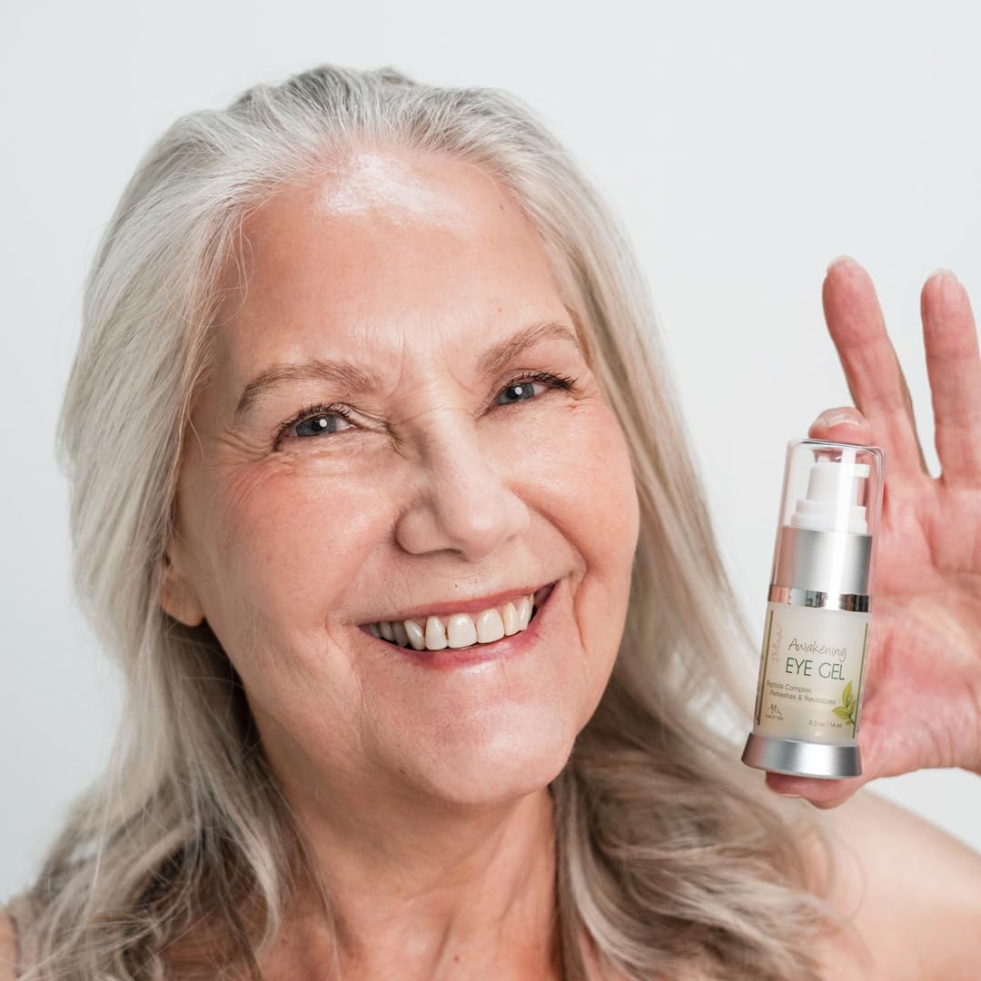 Deluvia Daily Under Eye Gel - Reduces the Appearance of Puffiness, Wrinkles, Fine Lines, Bags, Dry, Crepe Skin - Organic Aloe, Vitamin E, Hyaluronic Beauty & Personal Care DELÚVIA