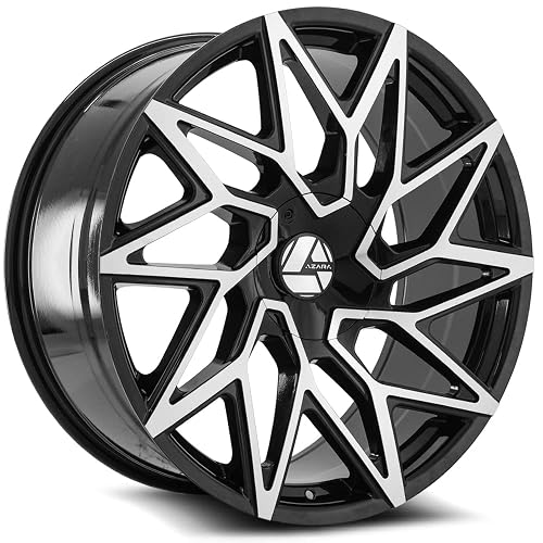 Azara AZA-511 22x9.5 5x135 +25 Cb 78.1 Gloss Black & Machined Beauty & Personal Care Azara