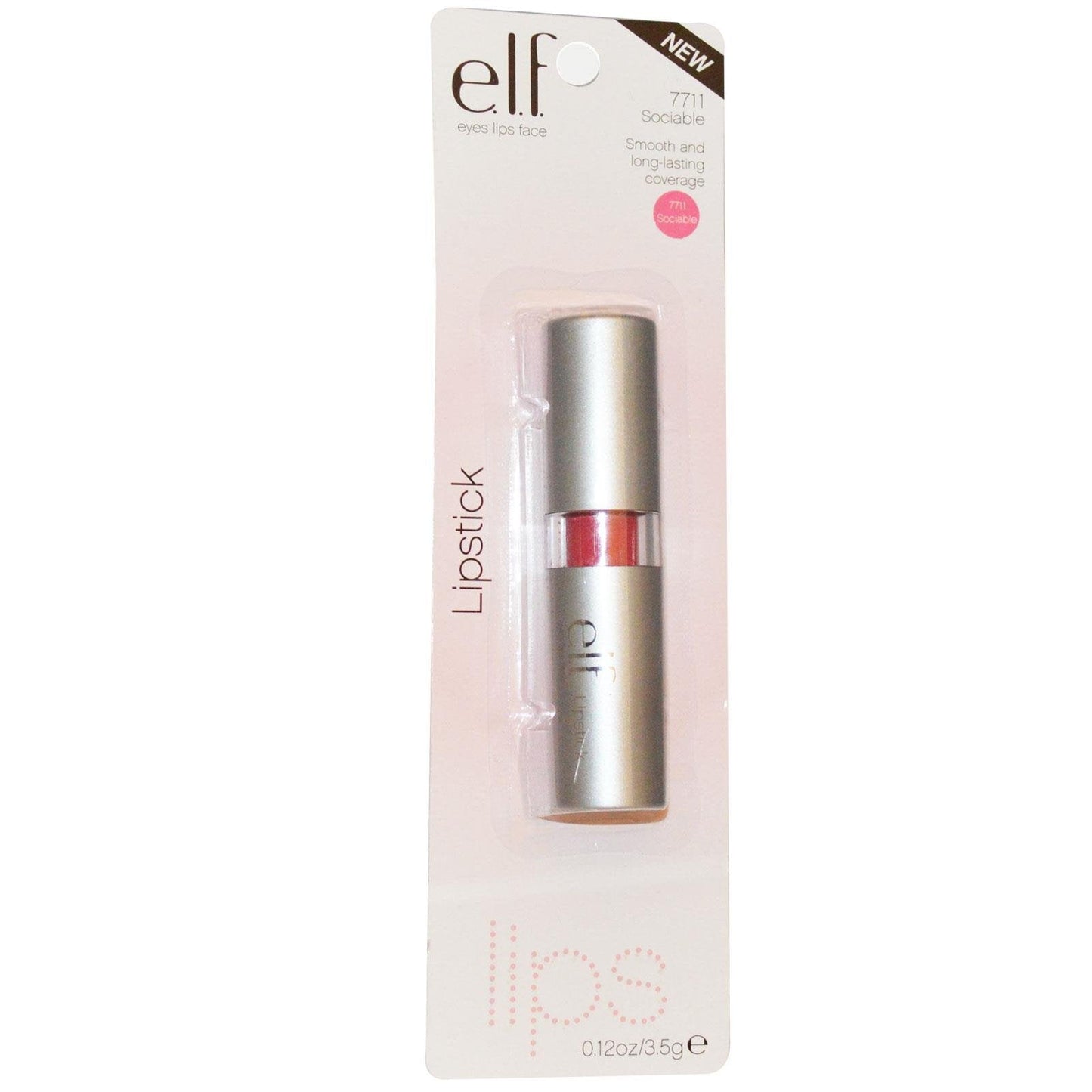 e.l.f. Lipstick, Sociable, 0.12 Ounce Beauty & Personal Care e.l.f.