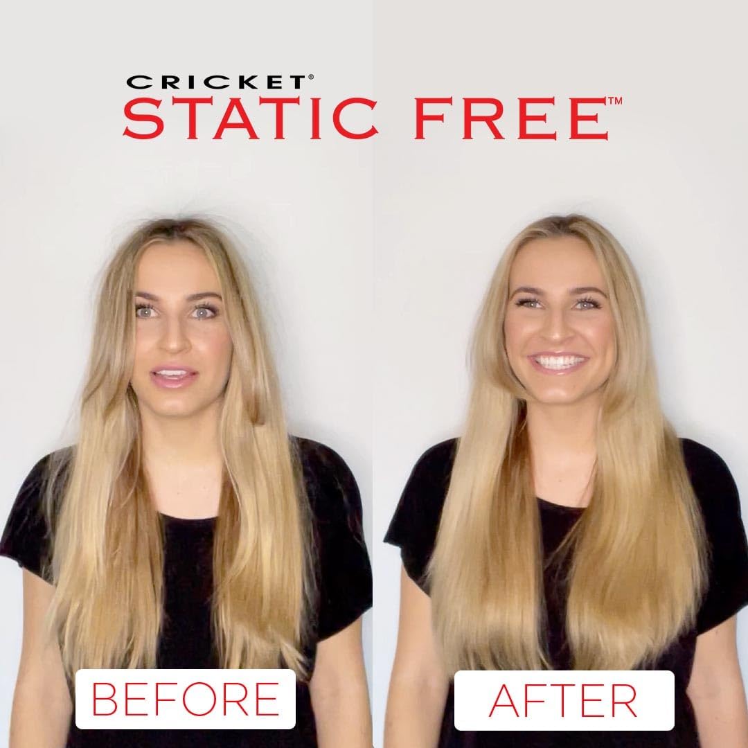 Cricket Static Free Fast Flo Vent Hair Brush - Quick Blow Drying, Easy Styling, and Tangle-Free Detangling for All Hair Types, Long, Short, Thick Beauty & Personal Care Cricket