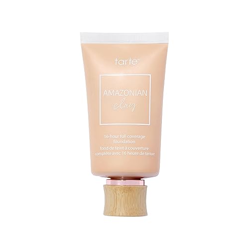 tarte Amazonian clay 16-hour Full Size coverage foundation - Matte Finish Foundation with Amazonian Clay & Vitamin E for Hydration & Smooth Looking Beauty & Personal Care tarte
