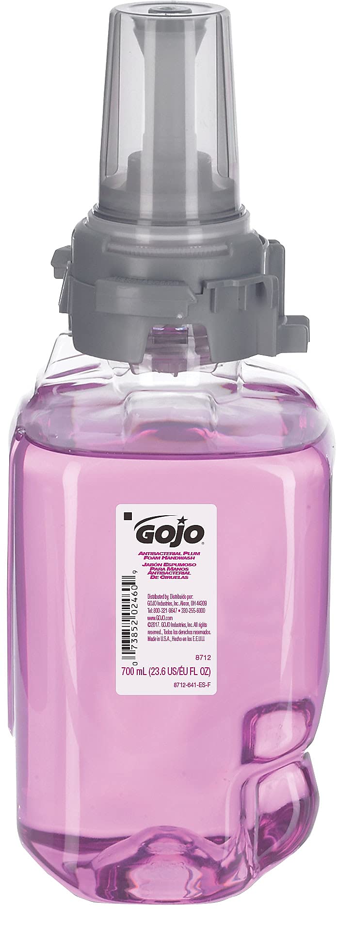 GOJO 8712-04 Antibacterial Foam Handwash, Plum, 700 mL Beauty & Personal Care GOJO
