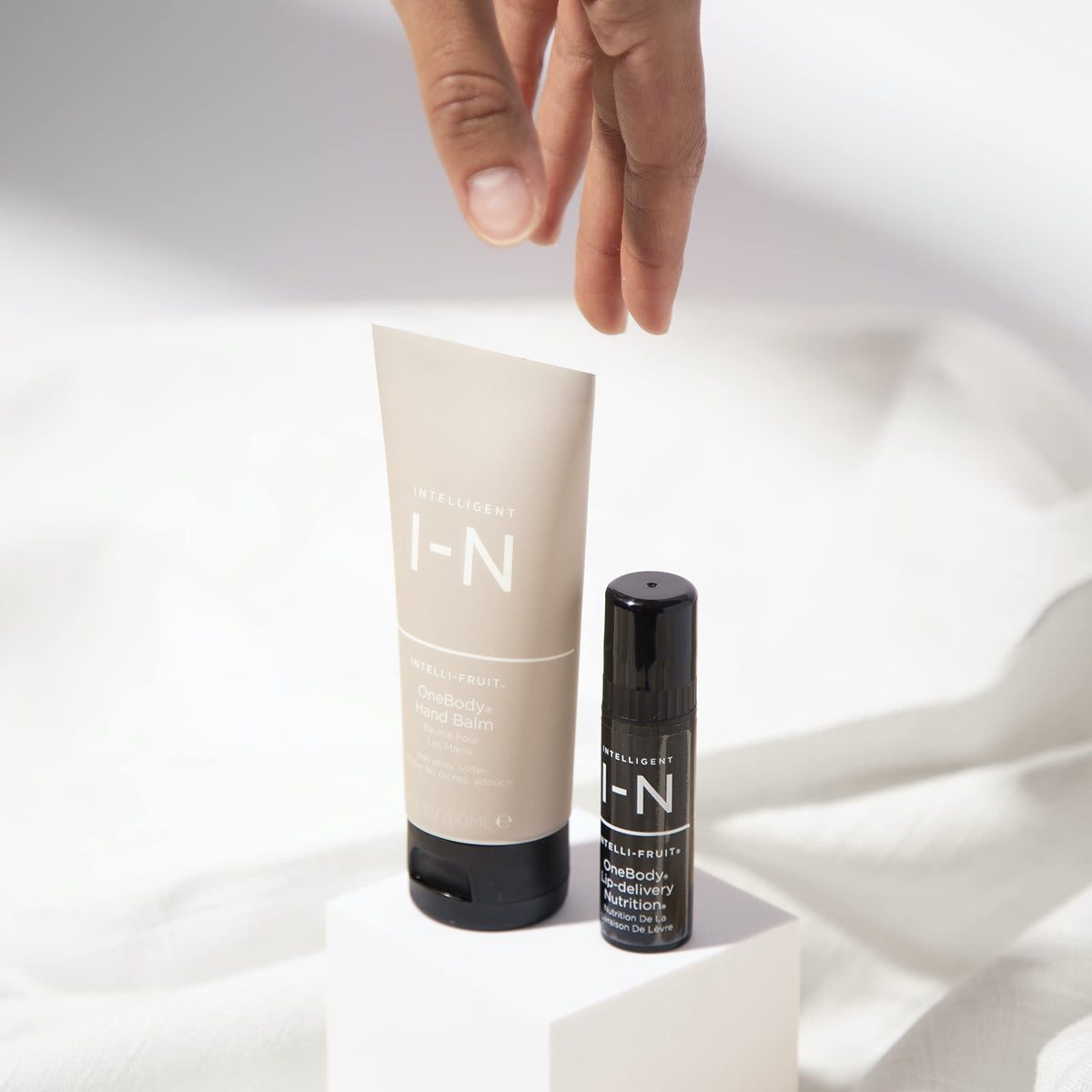 Intelligent Nutrients OneBody Hand Balm & Lip Delivery Nutrition Holiday Set - Help Soothe Dry Hands, Cuticles & Lips (2-Piece Set) Beauty & Personal Care Intelligent Nutrients