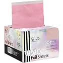 ForPro Professional Collection Vivid Rose Embossed Foil Sheets, Aluminum, Pop-Up Foil Dispenser, Hair Foils for Color Application & Highlighting Beauty & Personal Care ForPro Professional Collection