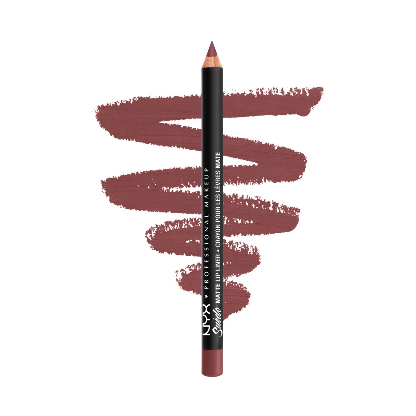 NYX PROFESSIONAL MAKEUP Suede Matte Lip Liner, Vegan Formula - Shanghai (Warm Mid-Tone Nude) Beauty & Personal Care NYX PROFESSIONAL MAKEUP