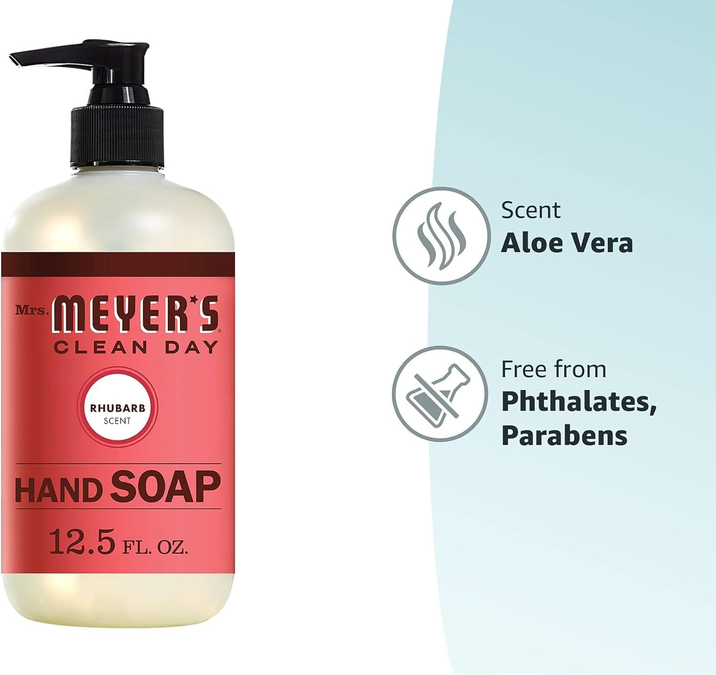 MRS. MEYER'S CLEAN DAY Hand Soap, Made with Essential Oils, Rhubarb, 12.5 fl. oz Beauty & Personal Care Mrs. MEYER'S