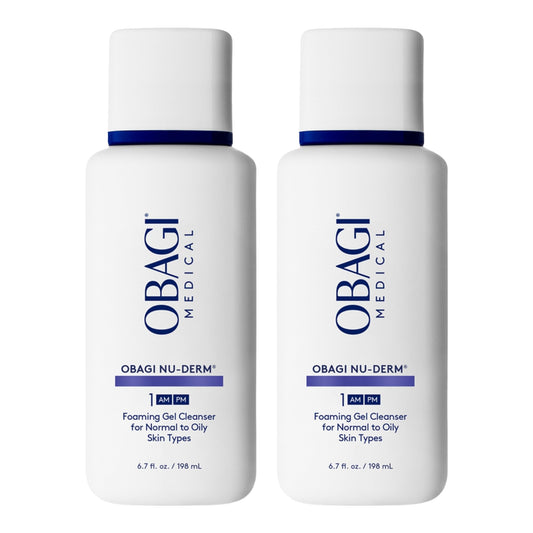Obagi Nu-Derm Foaming Gel - Gel-Based Cleanser for Normal to Oily & Sensitive Skin - Two Pack, 2 * 6.7 oz Beauty and Personal Care Obagi Medical Default Title