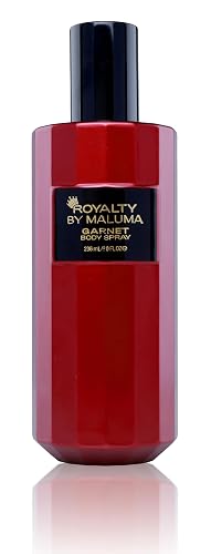 Garnet Body Spray for Men, 8 oz - Bold and Vibrant Perfume for Men - Fougere Woody Fragrance - Top Notes of Lavender and Baies Rose - Ideal Gift Beauty & Personal Care Royalty By Maluma
