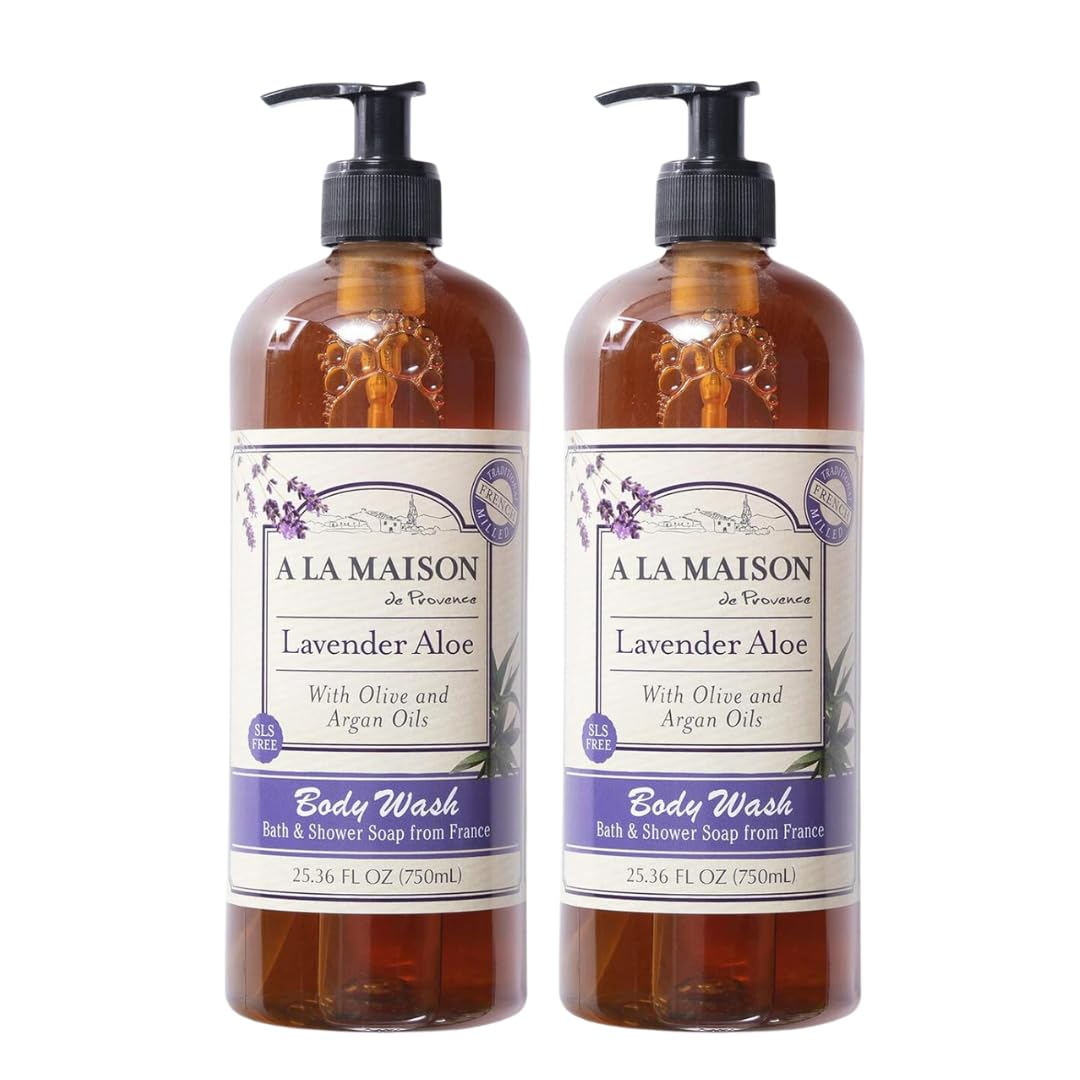 A LA MAISON French Hydrating Liquid Body Wash, Lavender Aloe - Natural Body Wash Made with Essential Oils - Biodegradable, Plant-Based, Vegan Beauty & Personal Care A LA MAISON