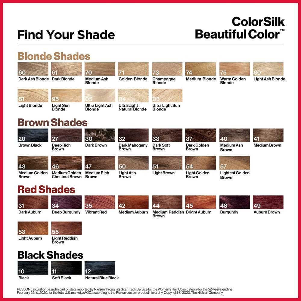 Revlon ColorSilk Hair Color [47], Medium Rich Brown 1 ea (Pack of 7) Beauty & Personal Care COLORSILK