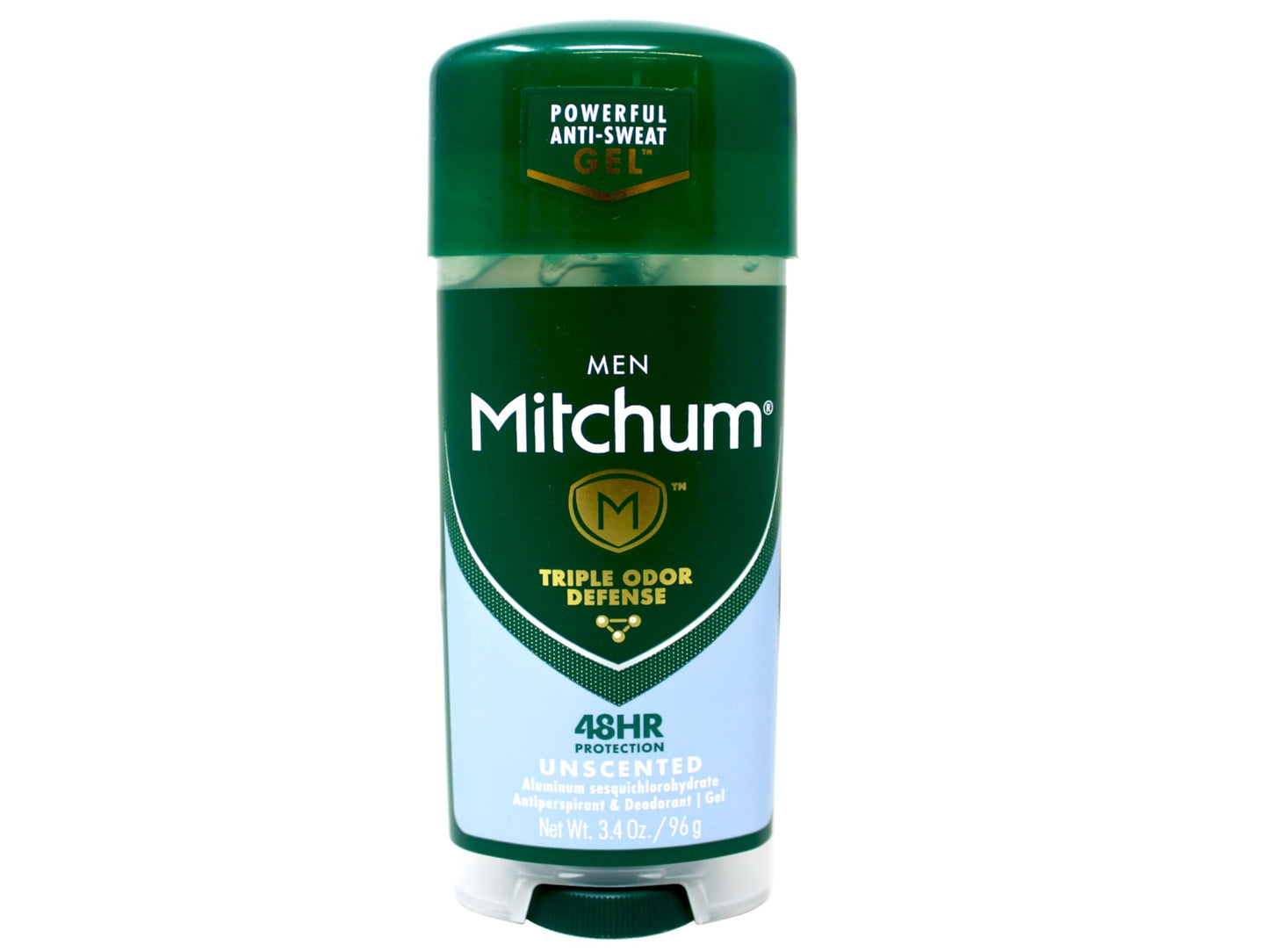 Mitchum Triple Odor Defense, 48 HR, Advanced Control Unscented Gel, Anti-Perspirant & Deodorant, 3.4 oz - 12 Pack Beauty and Personal Care Mitchum
