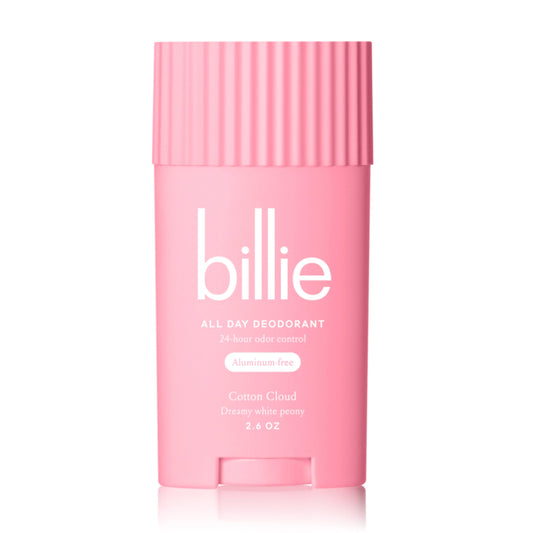 Billie All Day Deodorant, 24-hour Odor Protection, Aluminum-Free, Cotton Cloud, 2.6oz Beauty and Personal Care Billie