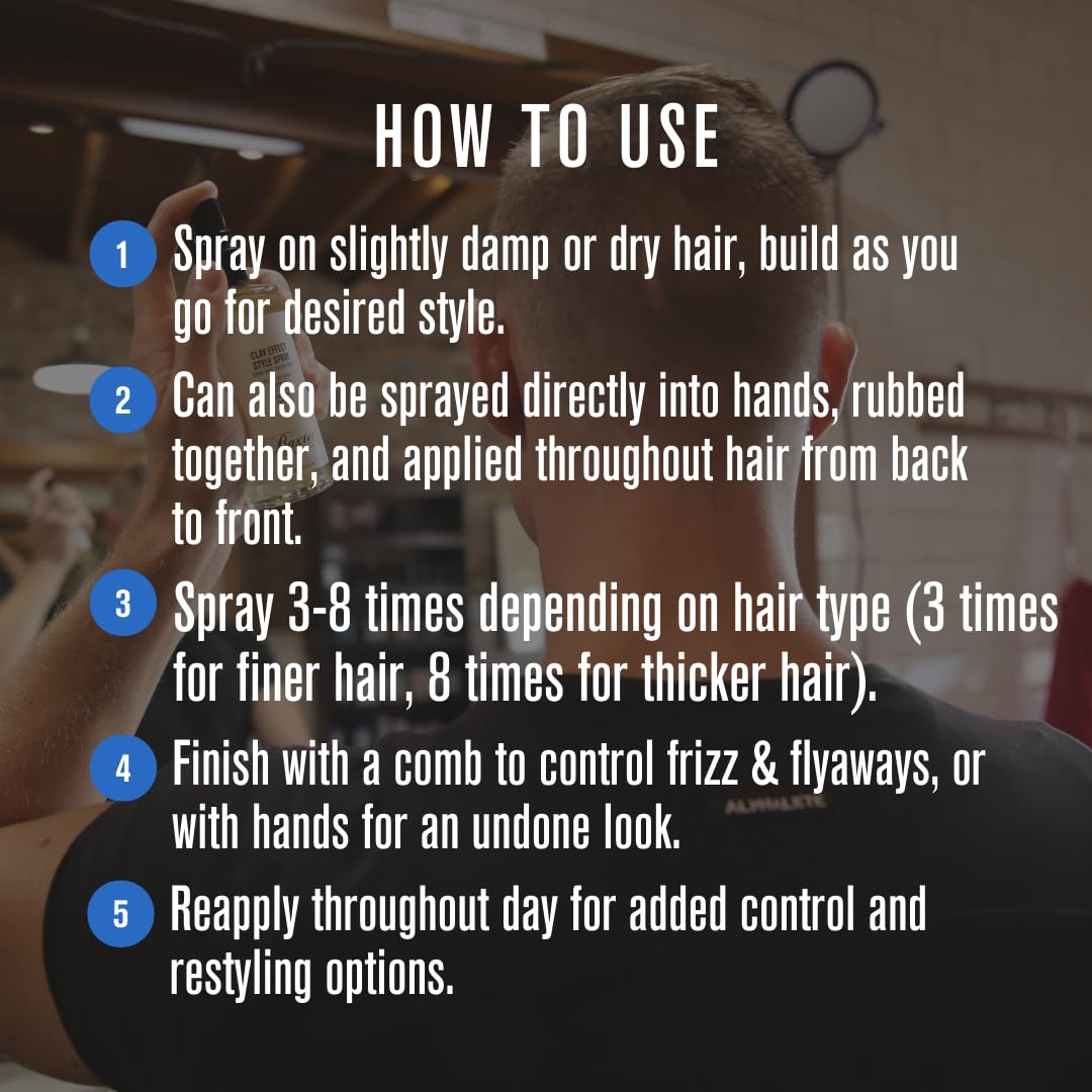 Baxter of California Clay Effect Style Spray for Men | Textured Finish | Strong Hold | Hair Styler | 4 fl. oz. Beauty & Personal Care Baxter of California