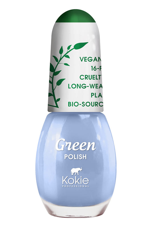 Kokie Cosmetics Vegan, Plant Based, Cruelty Free Nail Lacquer, Green Polish (Oasis GP23)