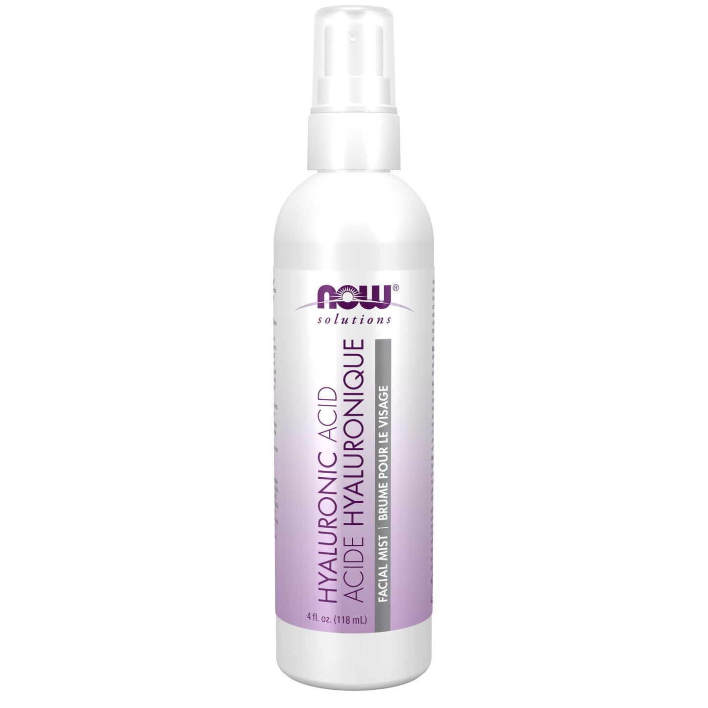 NOW Foods Solutions, Hyaluronic Acid Hydration Facial Mist with Aloe Vera and Cucumber Extracts, 4-Ounce Beauty & Personal Care NOW Foods