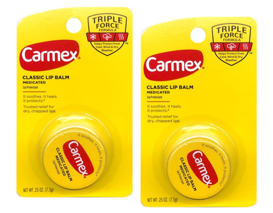 Carmex Classic Lip Balm Medicated 0.25 oz (Pack of 2) Beauty and Personal Care Carmex