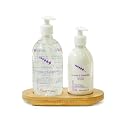 Provence Sante Liquid Soap & Lotion Bamboo Tray Gift Set - Moisturizing Hand Soap & Anti Aging Body Lotion Hydrating Fragrance Restore Dry Skin Beauty & Personal Care Provence Sante