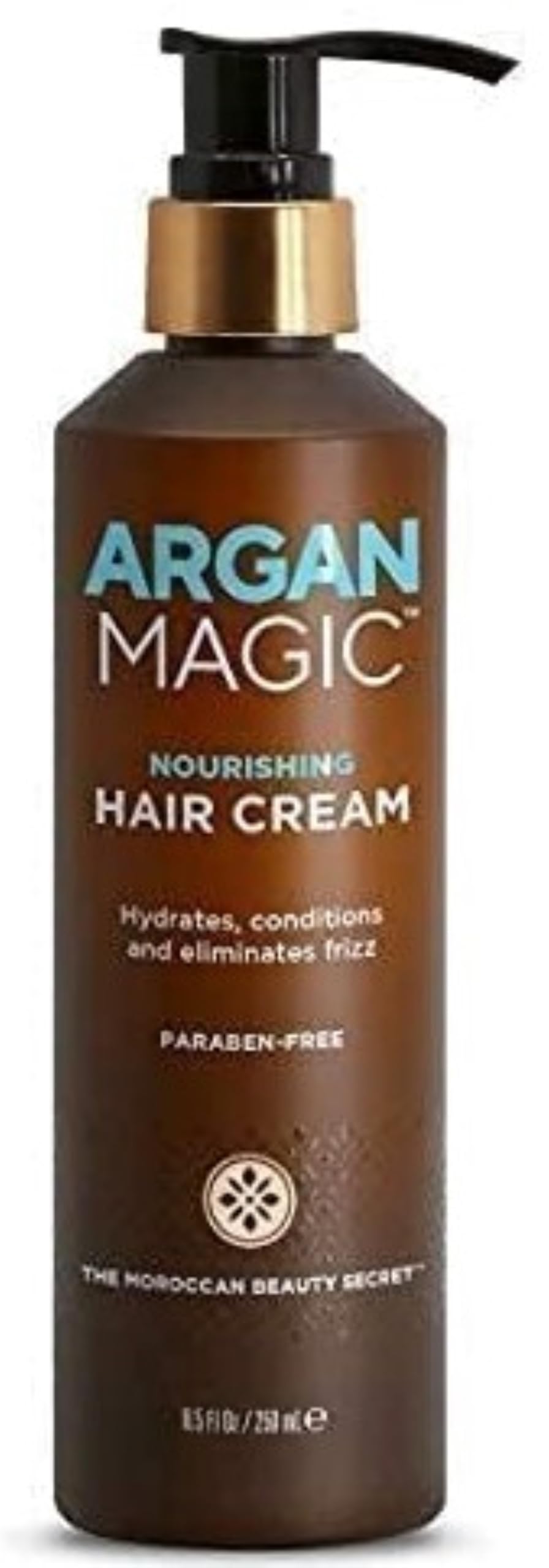 Argan Magic Nourishing Hair Cream - Hydrates, Conditions, and Eliminates Frizz for All Hair Types | Seals in Shine | Made in USA, Paraben Free Beauty & Personal Care Argan Magic