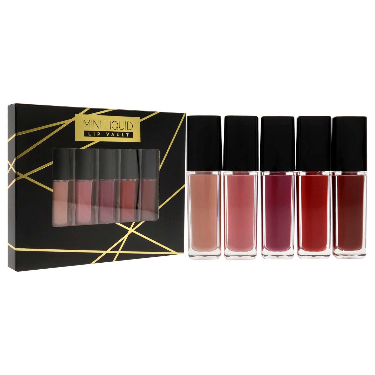 Reaction Retail Mini Liquid Lip Vault 5 x 0.19 oz Lipstick Beauty & Personal Care Reaction Retail
