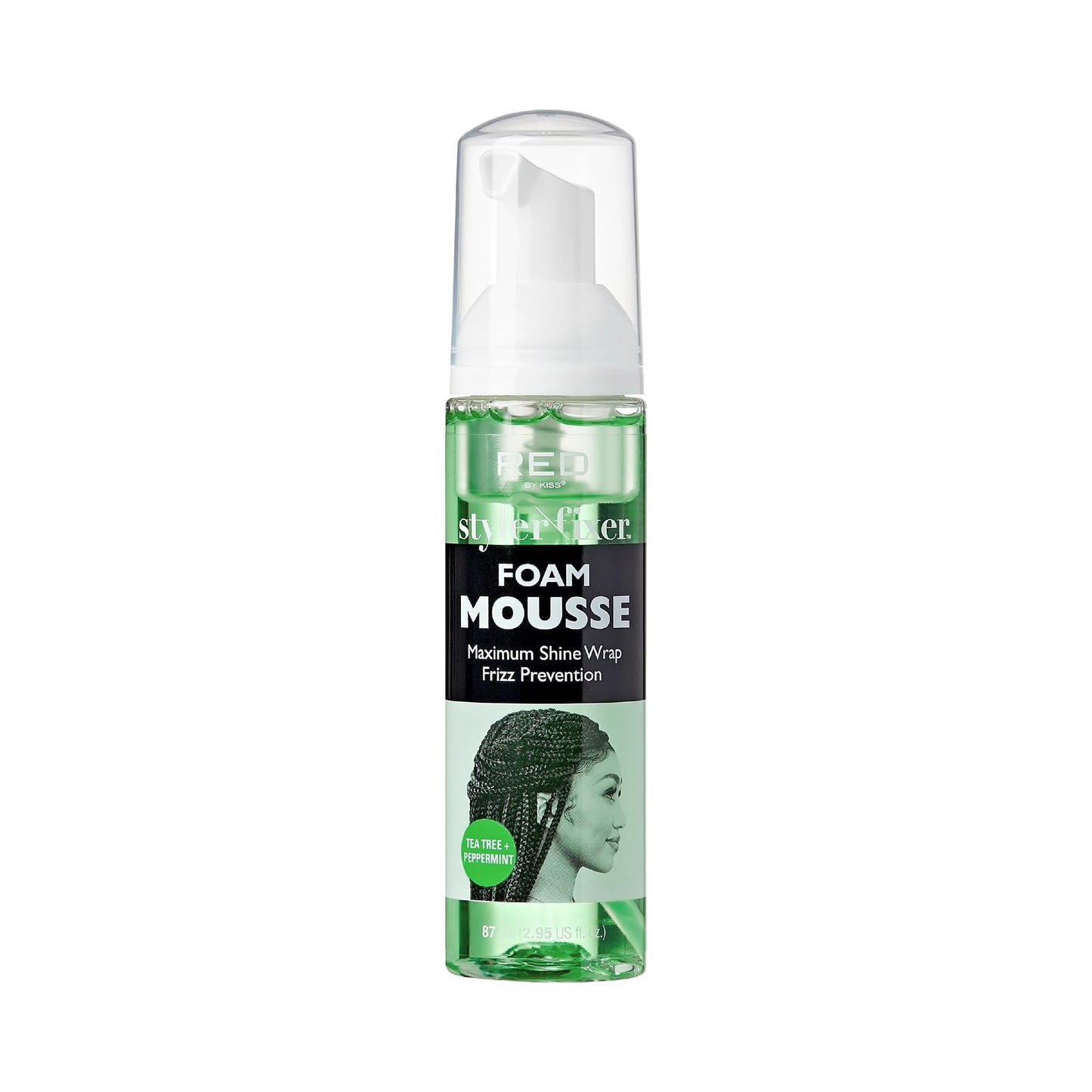 Red by Kiss Foaming Mini Travel Size Mousse, Maximum Shine Wrap Mousse, Reduce & Prevent Frizz, Define Curls, Hold Styles, Nourishes Dry & Crips Hair Beauty & Personal Care Red by Kiss