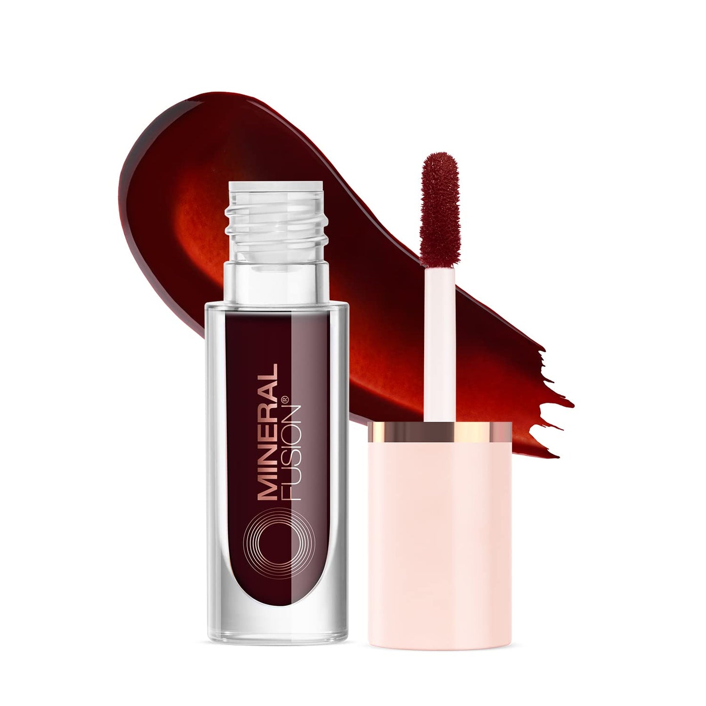 Mineral Fusion 2-in-1 Lip & Cheek Stain Merlot, 0.10 fl oz, Deep Cherry Red hydrating, long-lasting, matte lip and cheek color Beauty & Personal Care Mineral Fusion