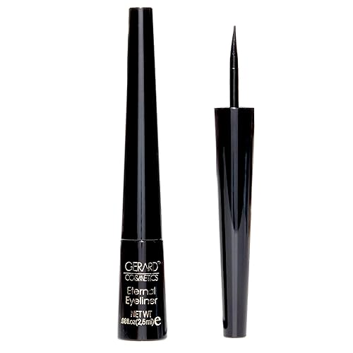 Gerard Cosmetics Eternal Eyeliner, Ultra Black Liquid Eyeliner with Fine Precision Tip Applicator, Extended Long Wear, Cruelty Free, Waterproof Smudge Beauty & Personal Care Gerard Cosmetics