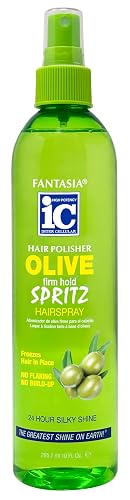 Fantasia Hair Polisher Spritz Hair Spray Olive Firm Hold 10.0 Fl Oz (Pack of 1) Beauty & Personal Care Fantasia