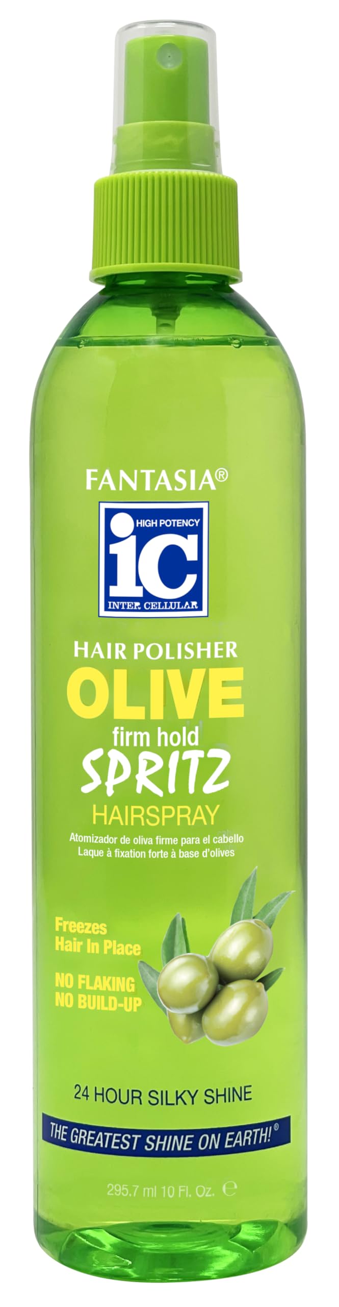 Fantasia Hair Polisher Spritz Hair Spray Olive Firm Hold 10.0 Fl Oz (Pack of 1) Beauty & Personal Care Fantasia