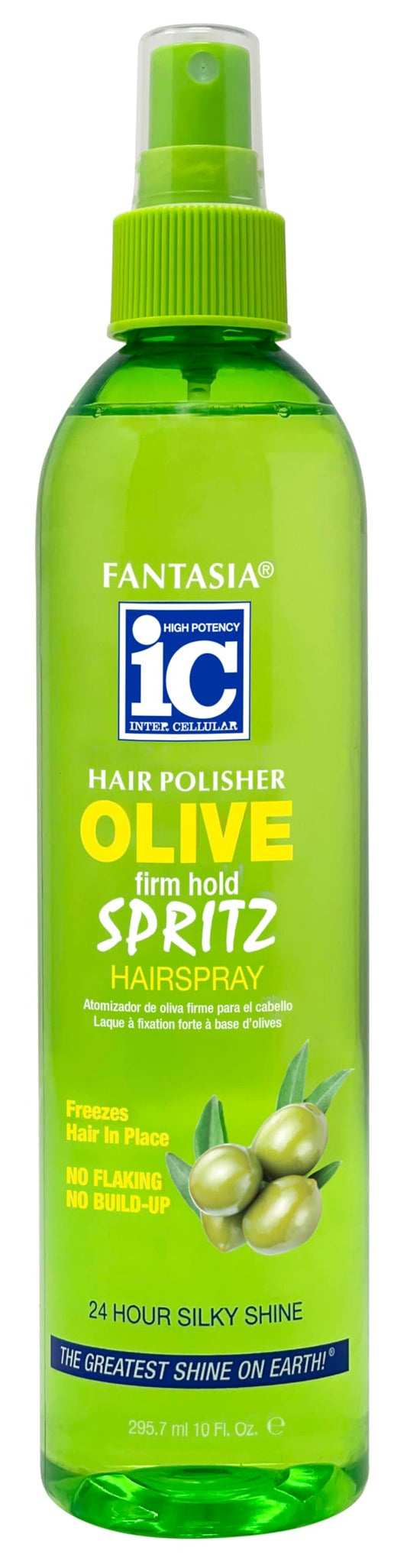 Fantasia Hair Polisher Spritz Hair Spray Olive Firm Hold 10.0 Fl Oz (Pack of 1) Beauty & Personal Care Fantasia
