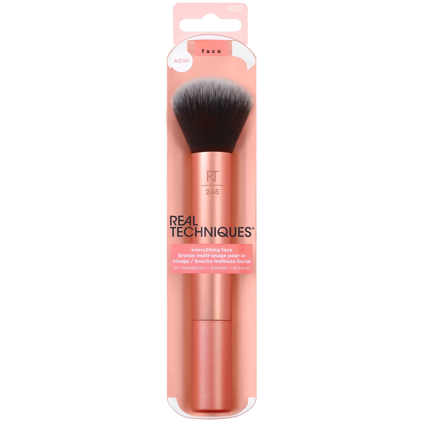 Real Techniques Everything Face Makeup Brush, Flawless Finish, Streak Free Makeup Application, For Foundation, & Powder Makeup Application, Fluffy Beauty & Personal Care Real Techniques