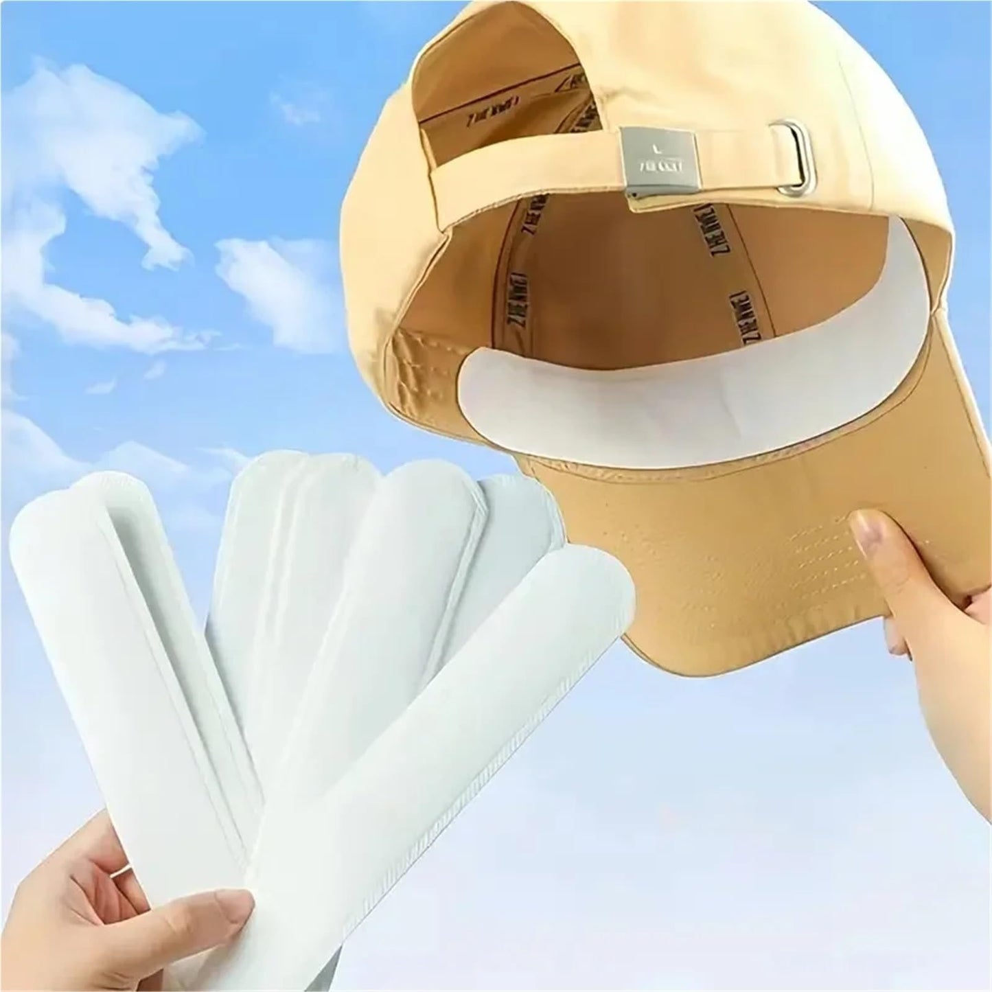 Cyyaog Collar Protectors for Shirts 40pcs Disposable Hat Sweat Pad Adjustable Absorbent Line Beauty and Personal Care Cyyaog