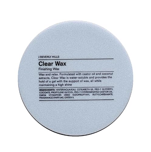J Beverly Hills Blue Clear Finishing Wax with Castor Oil for Strong Hold and Hair Growth, 2.5 Oz Beauty & Personal Care J Beverly Hills