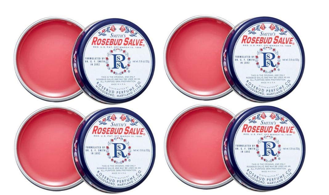 Smith's Rosebud Salve Tin .8 oz (Pack of 4) Beauty & Personal Care ROSEBUD PERFUME