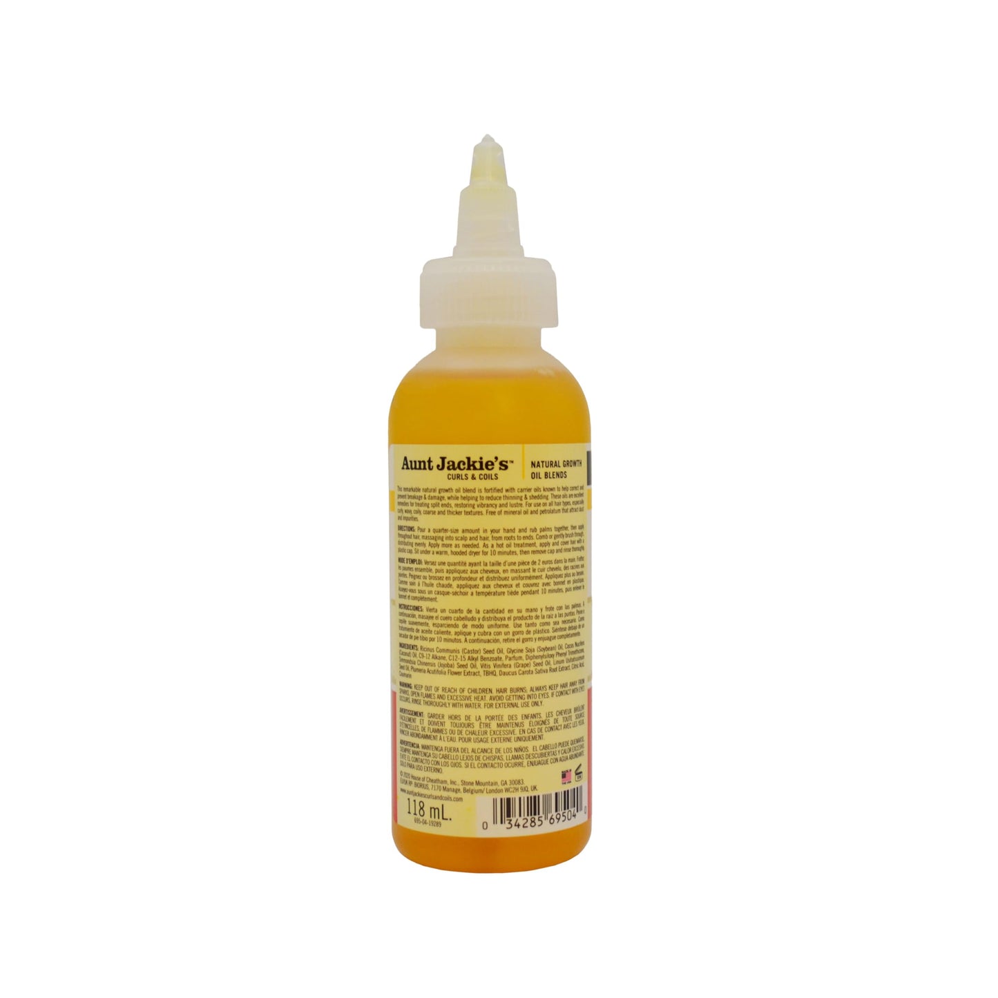 Aunt Jackie's Natural Growth Oil Blends Nourish My Hair - Flaxseed and Monoi, Improve Hair's Overall Health, Rich in Omega-3 and Anti-Oxidants, 4 oz Beauty & Personal Care Aunt Jackie's