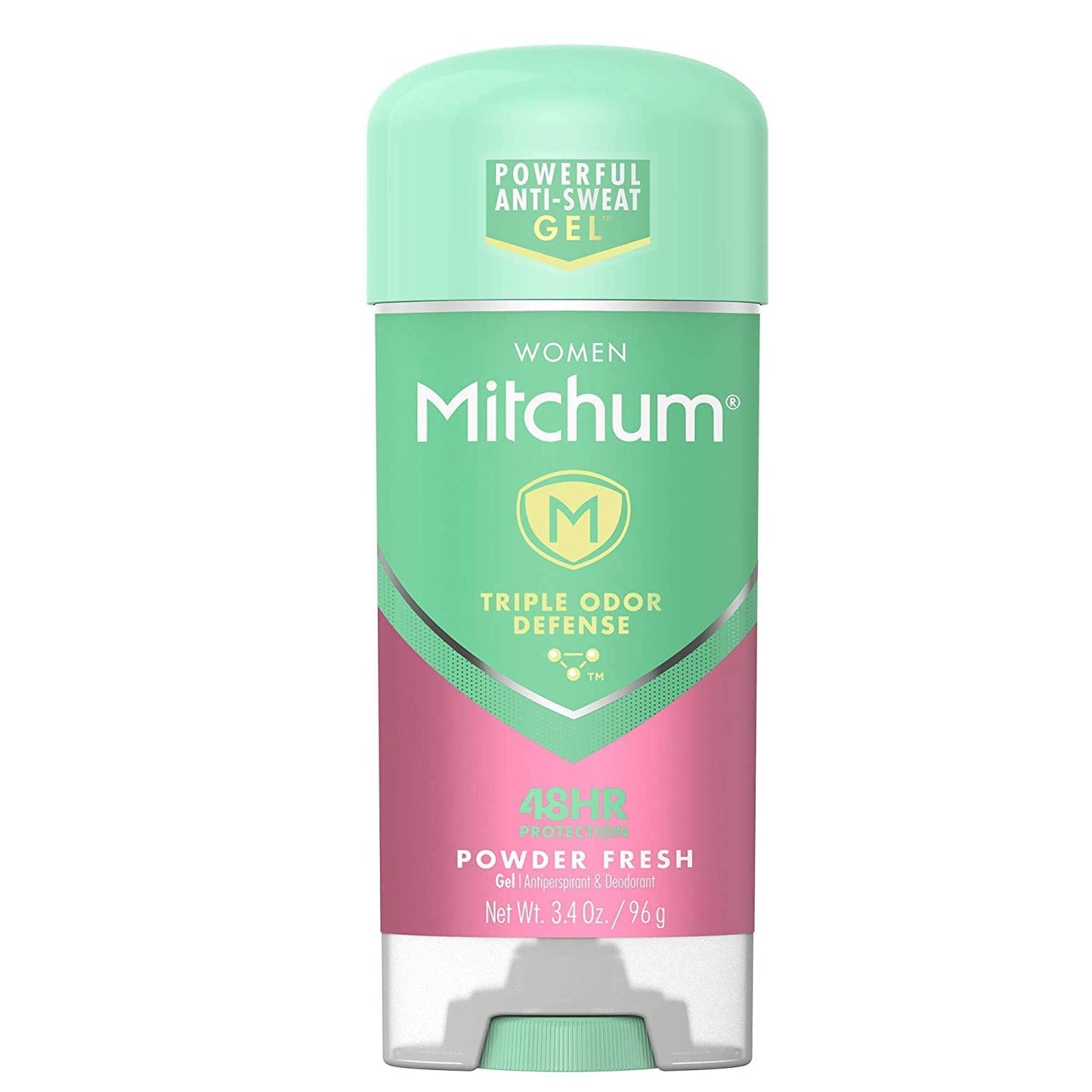 Mitchum Anti-Perspirant & Deodorant for Women, Power Gel, Powder Fresh, 3.4 oz (96 g) (Pack of 4) Beauty and Personal Care Mitchum