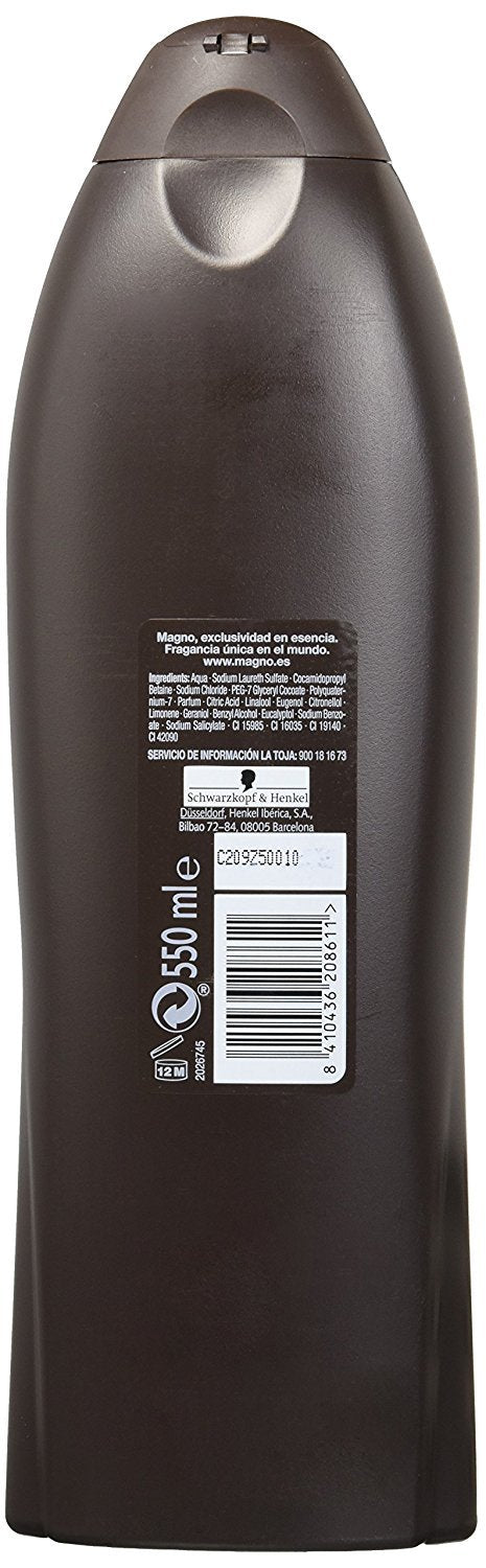 3 Bottles of Magno Shower Gel 18.3oz./550ml Beauty & Personal Care Magno