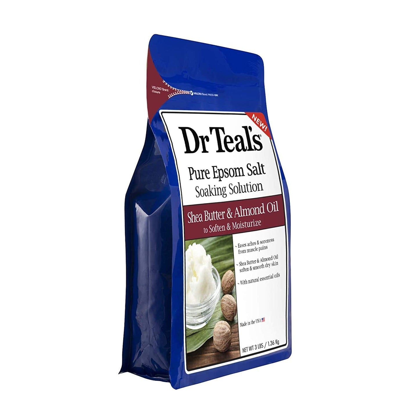 Dr Teal's Epsom Salt Bath Combo Pack (6 lbs Total), Nourish and Protect with Coconut Oil, and Soften & Moisturize with Shea Butter & Almond Oil Beauty and Personal Care Dr Teal's